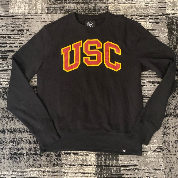 Men’s 47 Brand USC Trojans Crew Sweatshirt Medium *worn once* - Picture 1 of 4